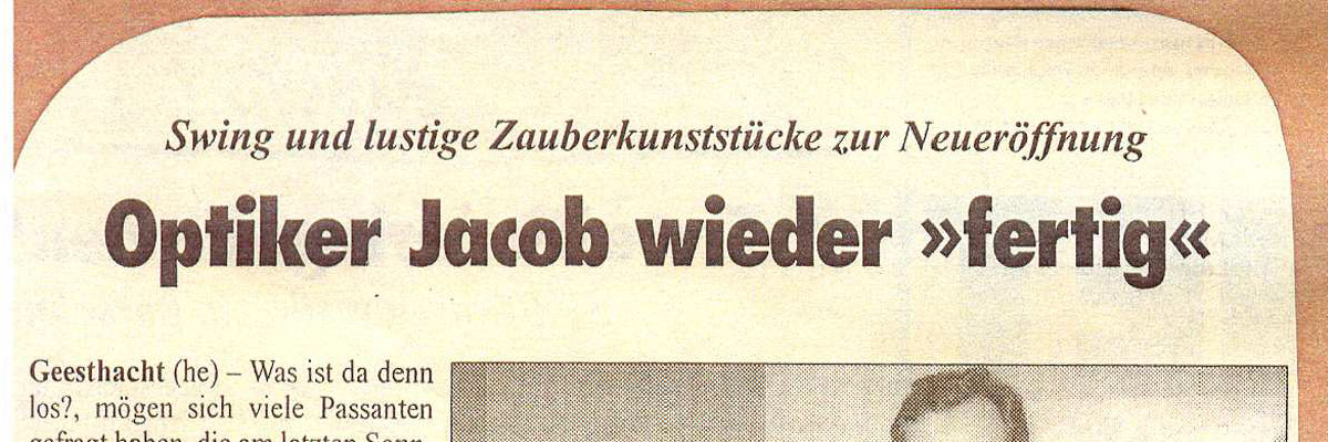 Optiker Jacob GmbH - Umbau in heutigen Zustand